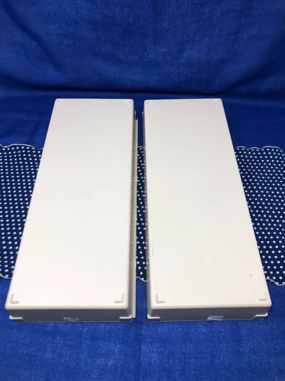 Vintage Rubbermaid Beige Drawer Organizer Trays (Set of 2)